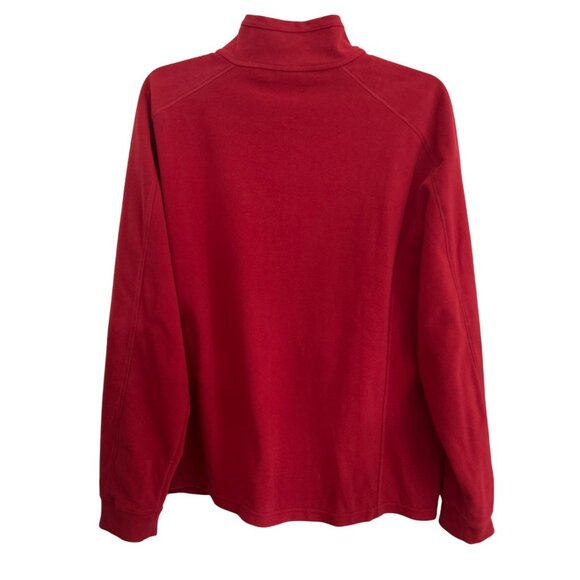 L.L.Bean Red Full-Zip Fleece Jacket With Pockets Size XL - Picture 2 of 7